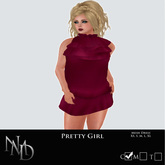 .:[NMD]:. Pretty Girl Mesh Dress Box (Maroon)