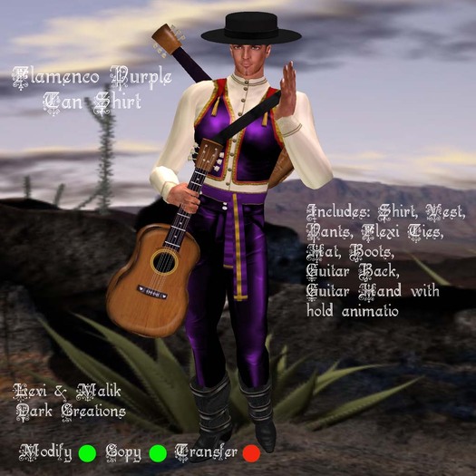 Flamenco Purple Tan Shirt