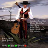 Flamenco Red White Shirt