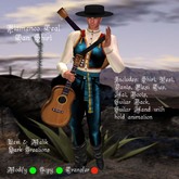 Flamenco Teal Tan Shirt