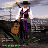 Flamenco Purple White Shirt