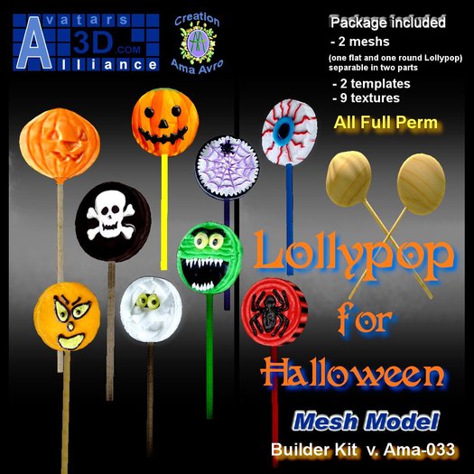 Lollipop for Halloween (mesh) BuilderKit Alliance