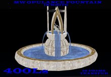 MW Opulance fountain white lit