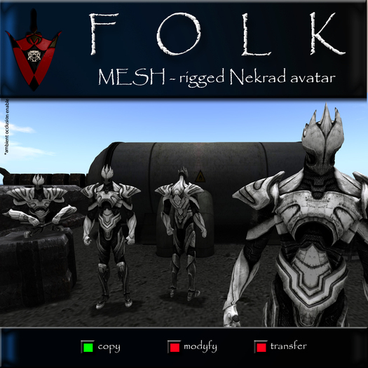 NEKRAD DIAMOND FOLK Mesh Avatar