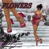 FLORAL Mesh mini dress + pumps ***PROMO***