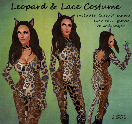 *~*SPANKIES*~* Leopard & Lace Costume