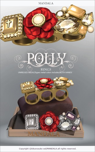 [MANDALA]POLLY RING/ROSE(wear me to unpack)