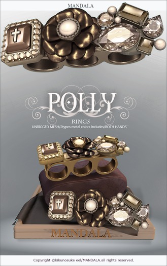 [MANDALA]POLLY RING/MINK(wear me to unpack)