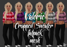 .:VE:. Valerie - Mesh Cropped Sweater - FATPACK