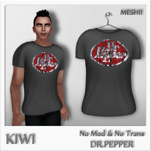 KIWI DR.PEPPER MENS MESH TSHIRT