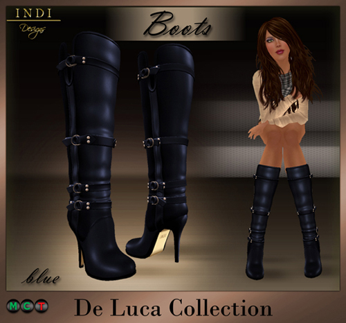 INDI Designs - De Luca boots blue