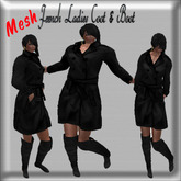 Mesh Ladies French Coat + Boot Black