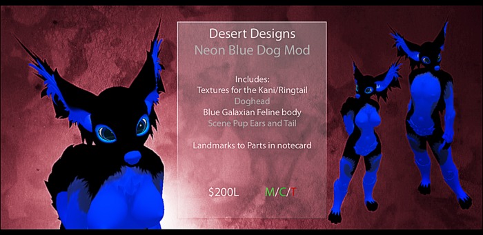 [DD] Neon Dog - Blue