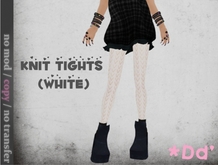 *Dd' Knit tights (White)