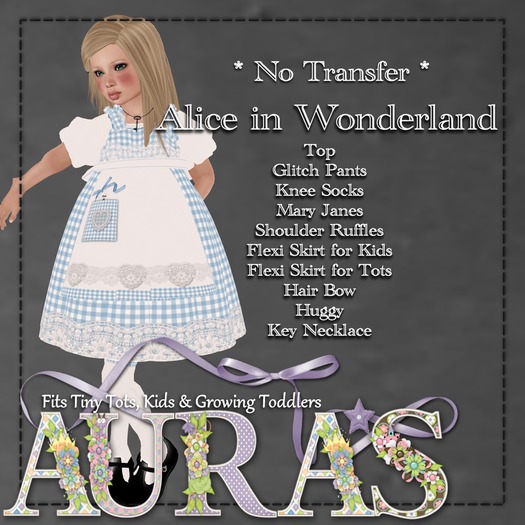 *Aura's* Audorable Alice in Wonderland Costume for Kids & Tiny Tots