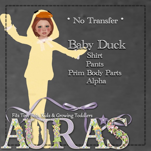 *Aura's* Baby Duck Costume for Kids & Tiny Tots