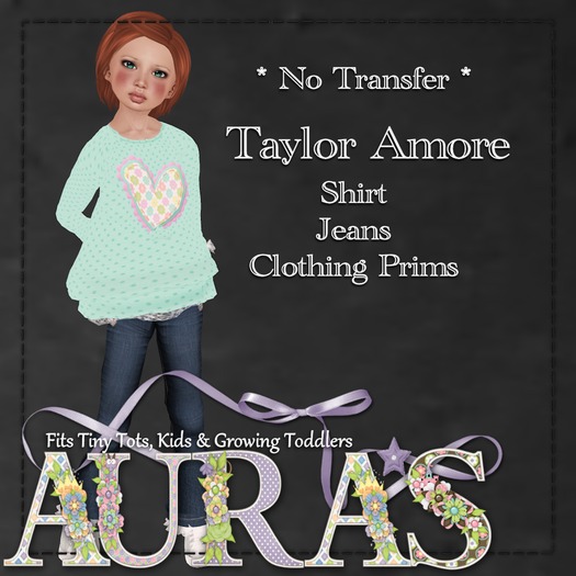 *Aura's* Taylor Amore in Teal for Little Girls, Kids and Tiny Tot