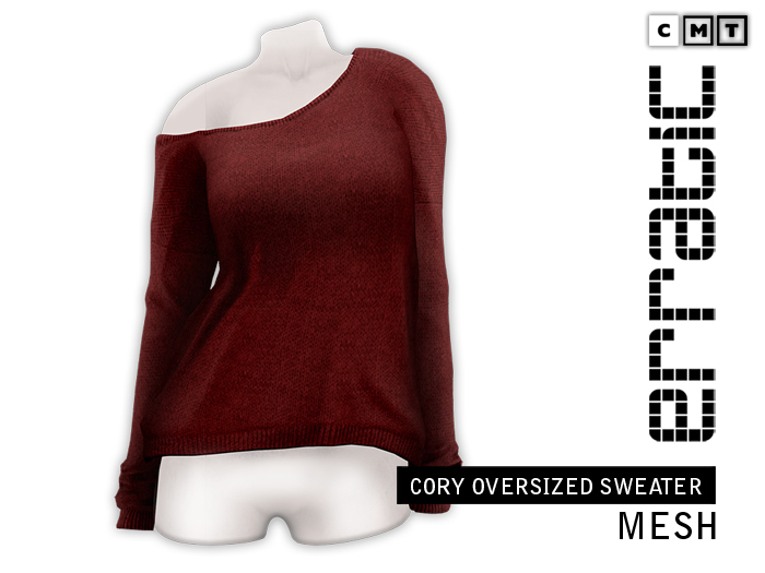 erratic / cory - oversized sweater / plain red