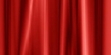 Red curtain-satin pleats full perms texture