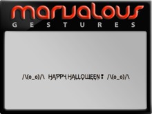 HAPPY HALLOWEEN! GESTURE 