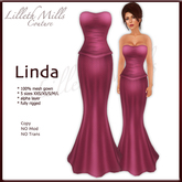 LMC Linda - fully Rigged Mesh Gown - Dusty Pink 
