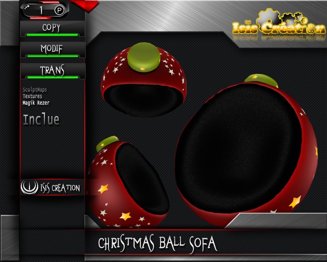 Christmas Ball Sofa Full Perm