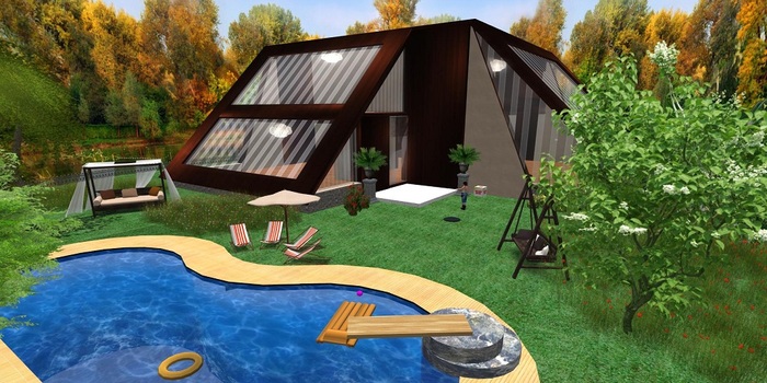 Marix ultimate skyhome, modern style, fully furnished rental skybox with 75 free prims