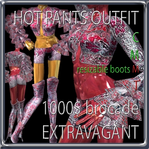 GuTi EXTRAVAGANT 1000$ brocade hot pants outfit