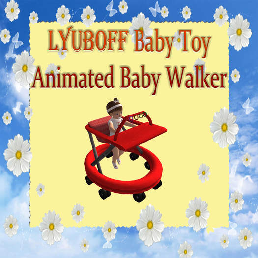 LYUBOFF Baby Animated Walker (Red)