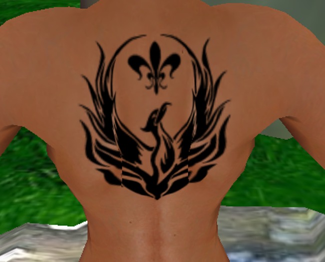 ~*SE*~Phoenix Upper Back Tat boxed