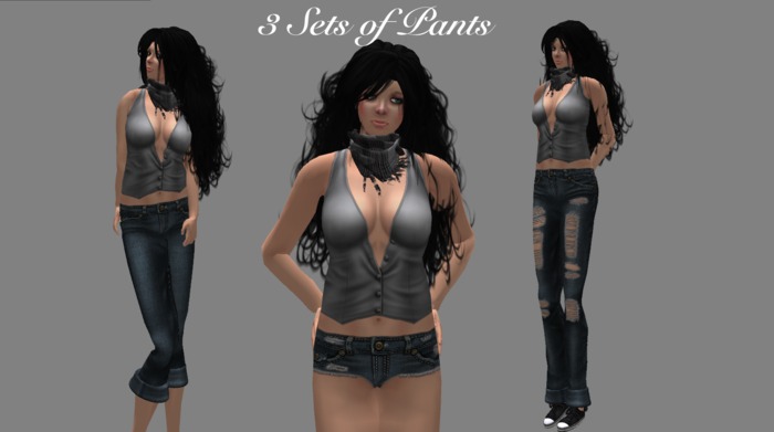 3 sets Jean Pants Blue