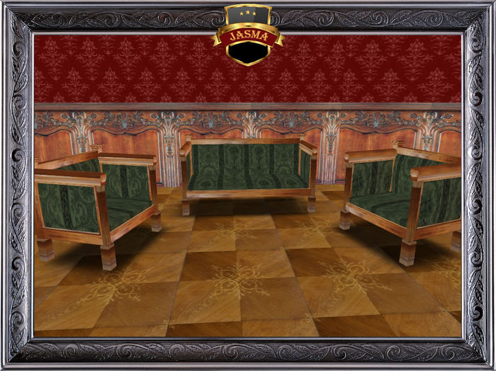 JASMA-Set of antique sofa and armchairs 001(Boxed) 