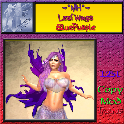 ~*MH*~ Leaf Wings BluePurple