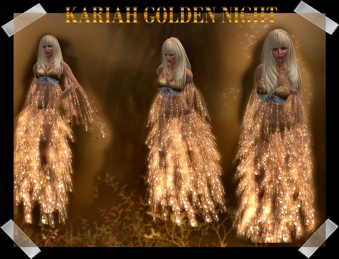 *****Kariah Golden Night Gown 