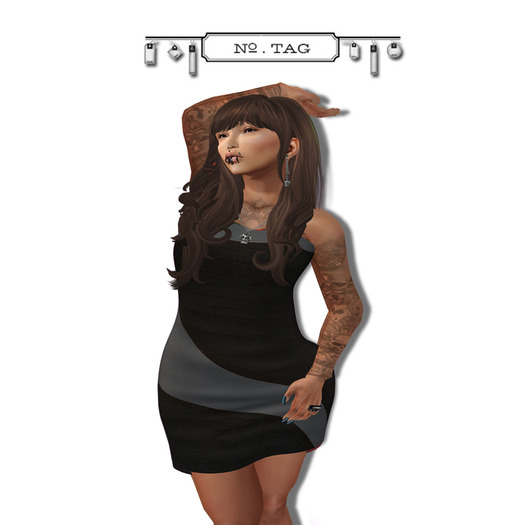No.Tag SwirlGray Dress {mesh}