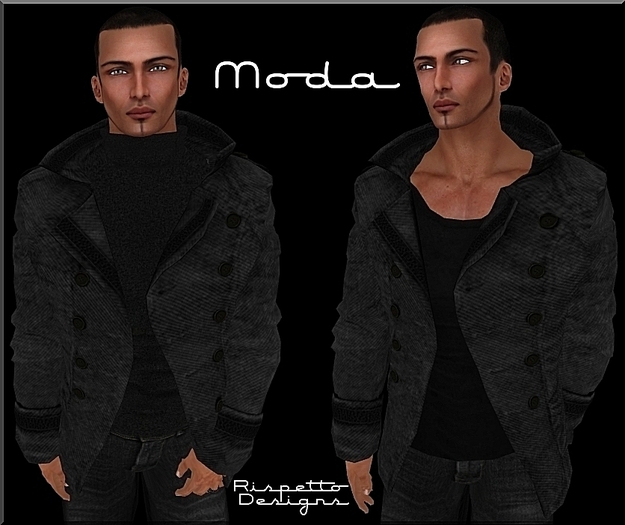 Rispetto Designs - Moda MESH Stripe Jacket - Smoke