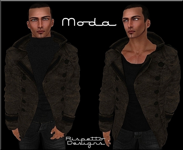 Rispetto Designs - Moda MESH Stripe Jacket - Brown