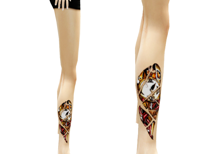 Steampunk Leg Tattoo