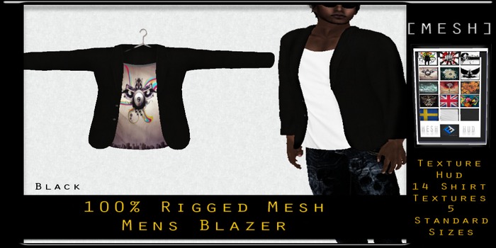 [FF] Mesh Blazer Tex Change Black