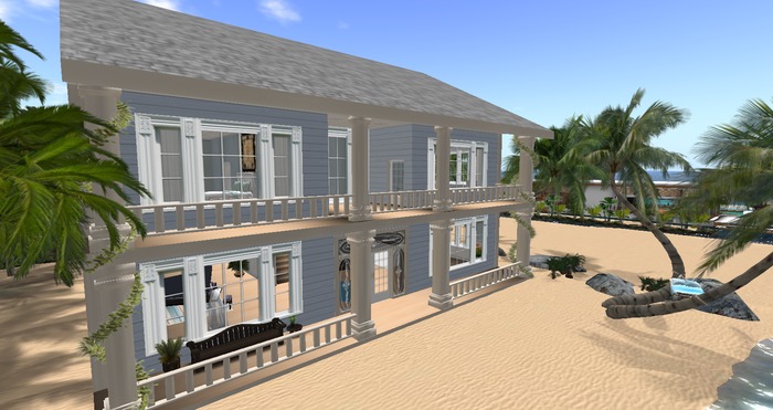 The Castaway  30 x30 126 Prim beach addition