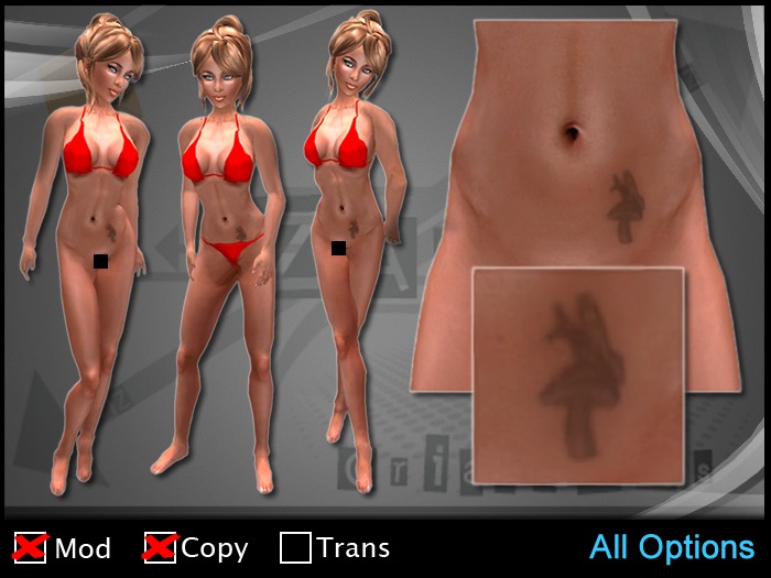 ZAW - Tattoo Mushroom Groin  Z1