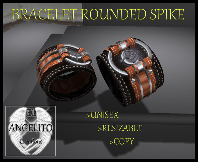 {EAc } - Ringed black'n brown bracelet