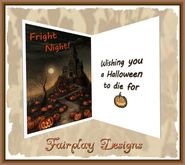~FDA~ Fright Night Halloween Card*TOUCH ME*