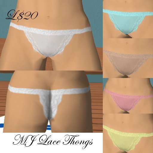 MJ Lace Thongs