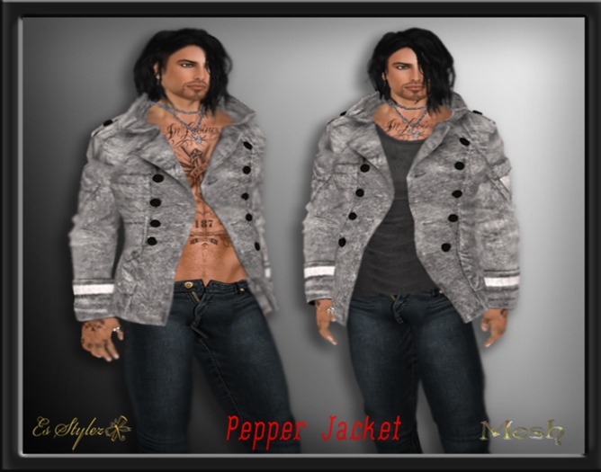 ~*Es Stylez*~ Mesh Guys Pepper Jacket - Heather