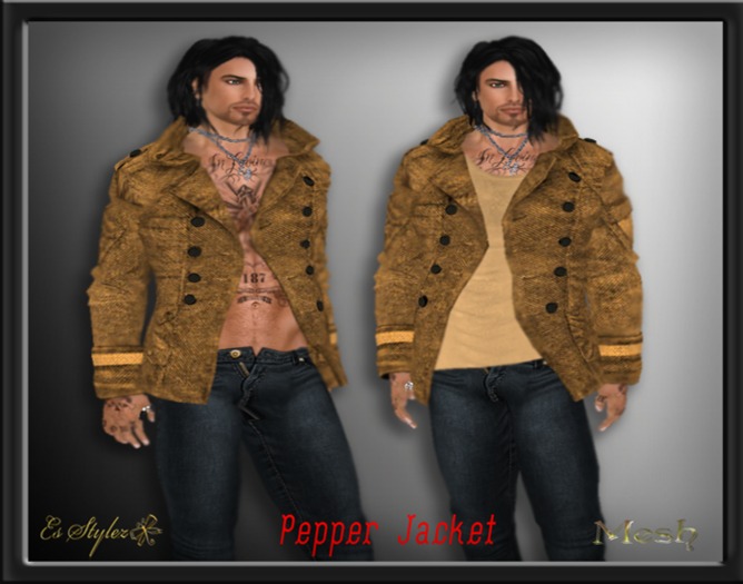 ~*Es Stylez*~ Mesh Guys Pepper Jacket - Tan