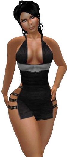 Seduction Mini Dress-black