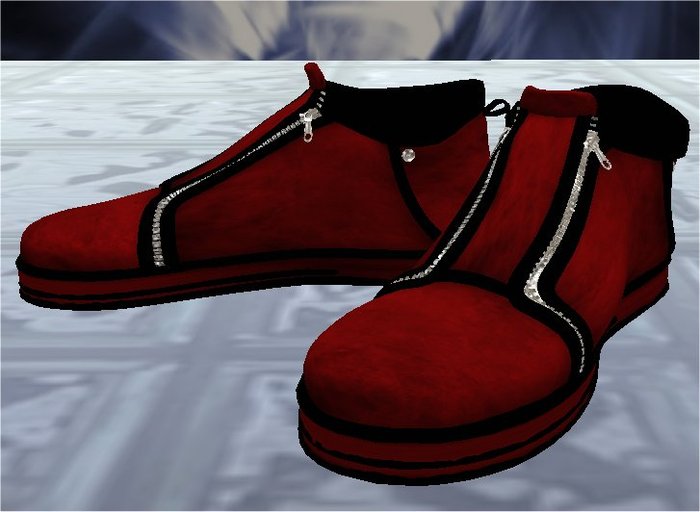 HDC Red Suede Bl Trim Shoes