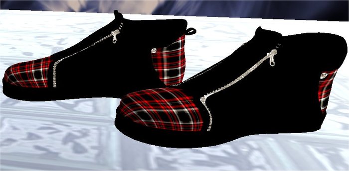 HDC Bl Leather Red/Bl Plaid