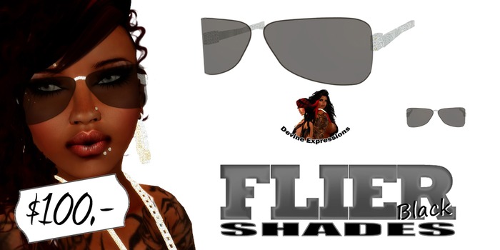 {DE}Flier Shades*Black*PLT*BOXED*
